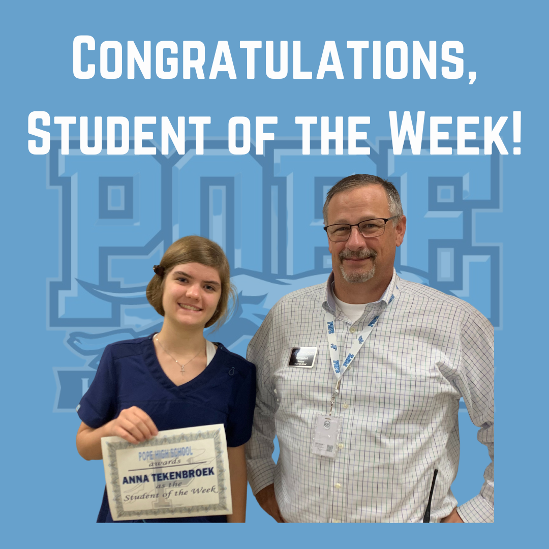Student of the Week with Principal
