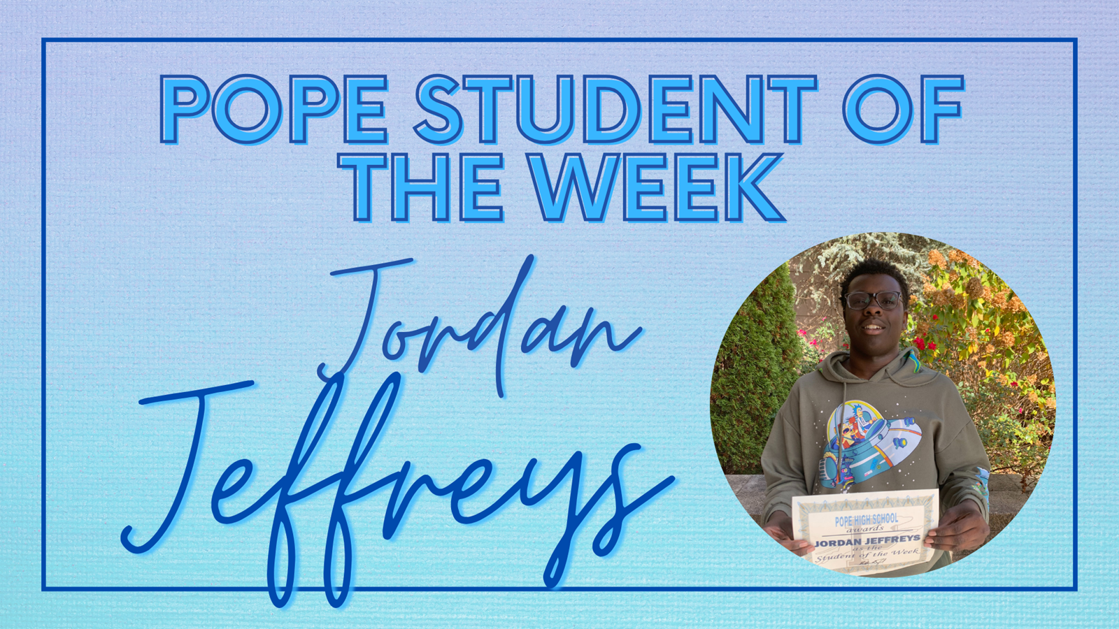 student of the week