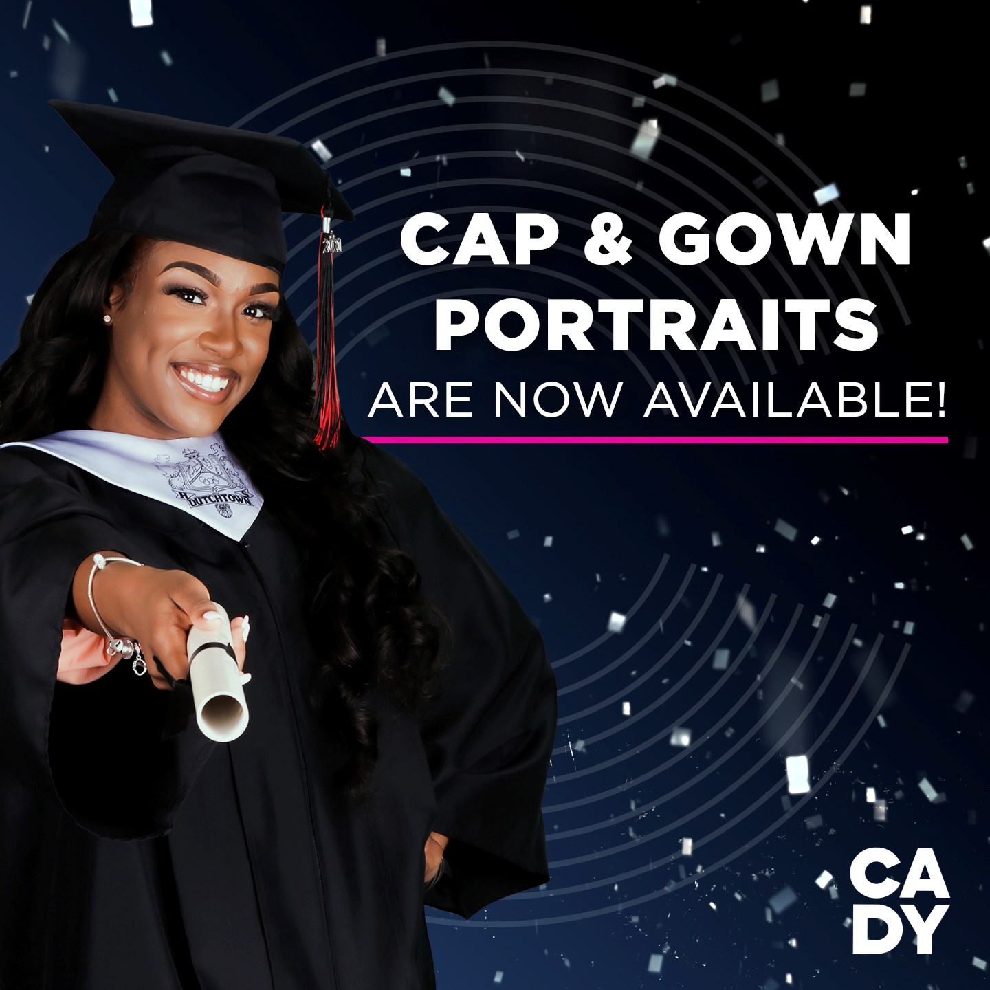 Cap and Gown Portraits are now available!