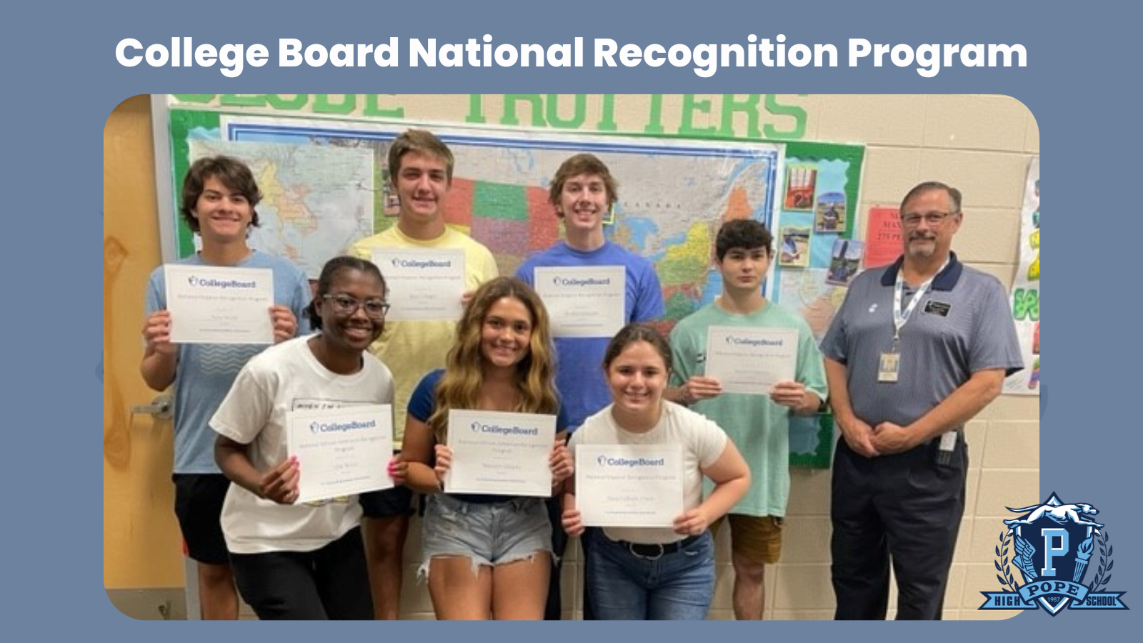 Students recognized by College Board with principal