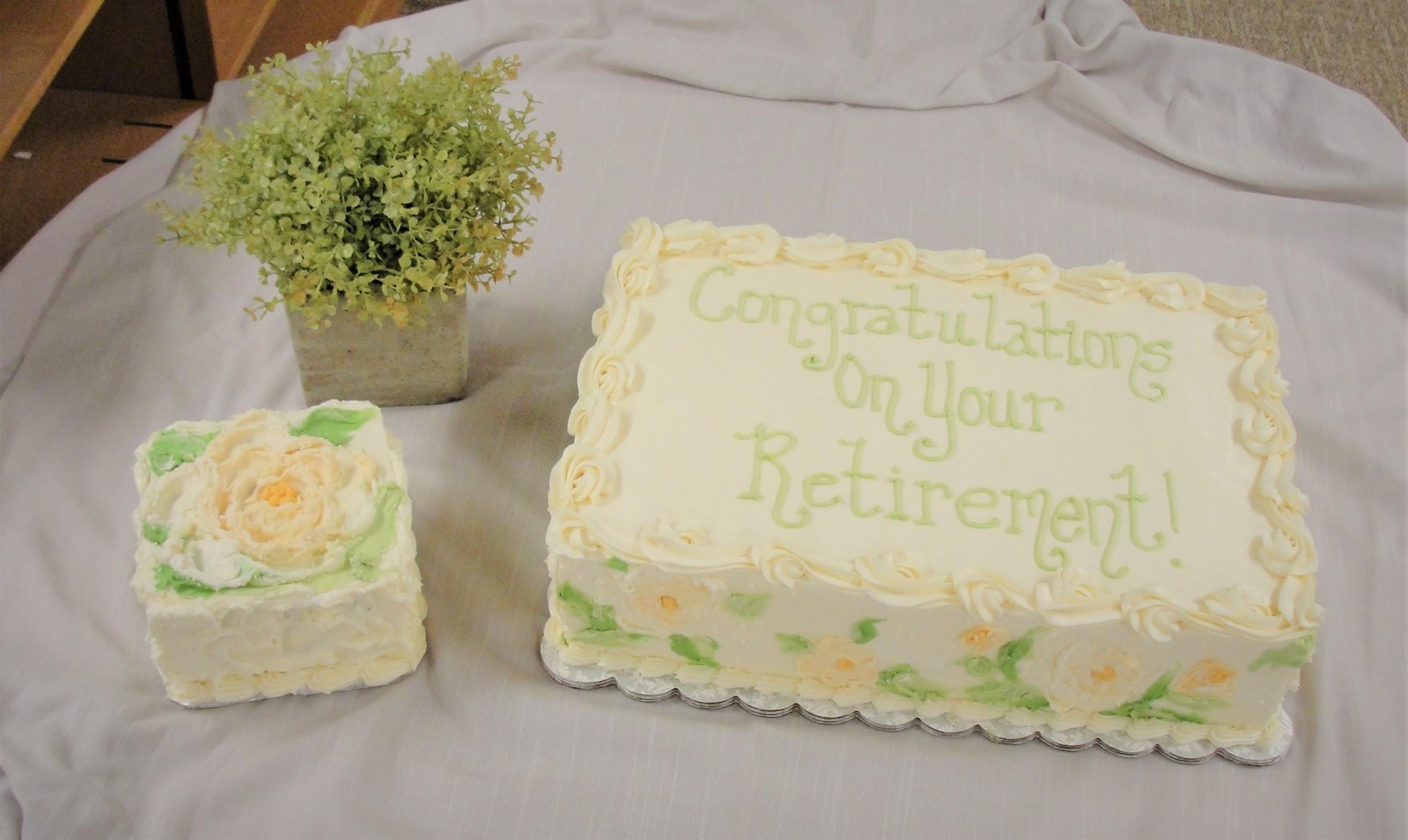 Two Cakes "Congratulations on Your Retirement!"