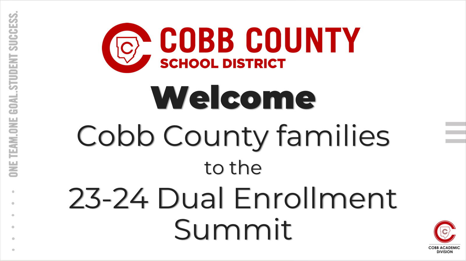 Dual Enrollment Summit - Save the Date August 31st 2023