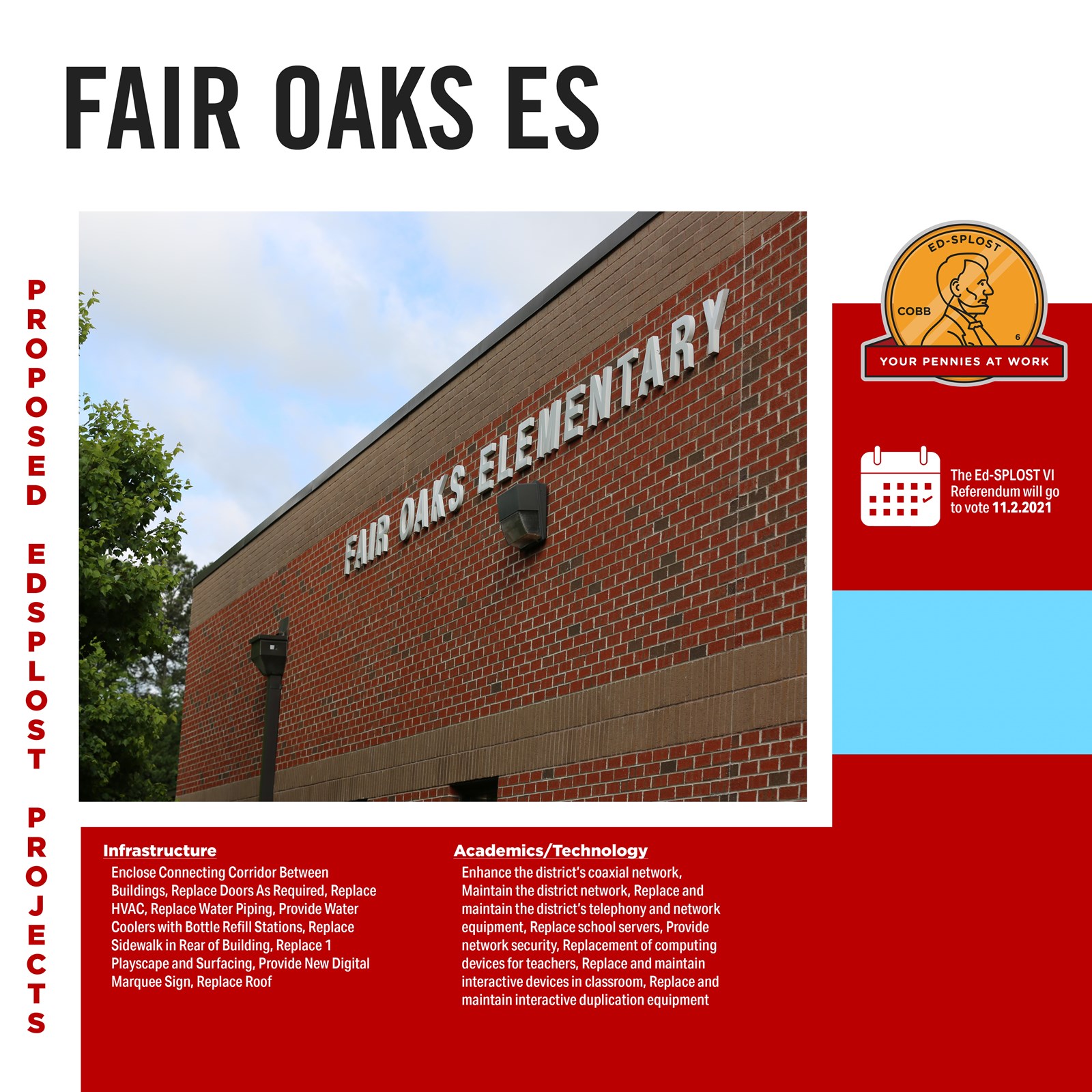 Ed-SPLOST Projects for Fair Oaks Elementary School