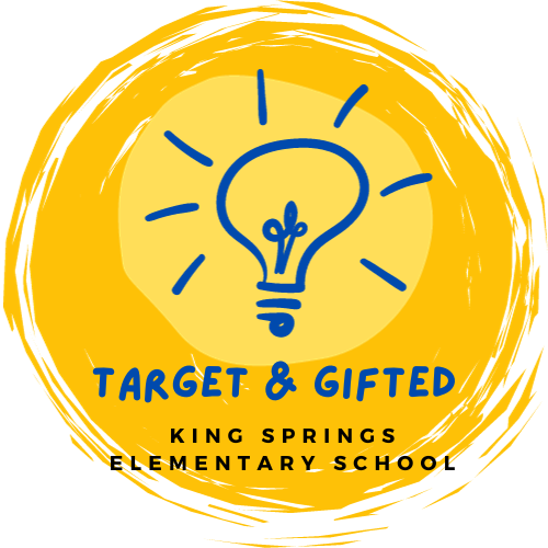 KSE target gifted logo yellow with lightbulb