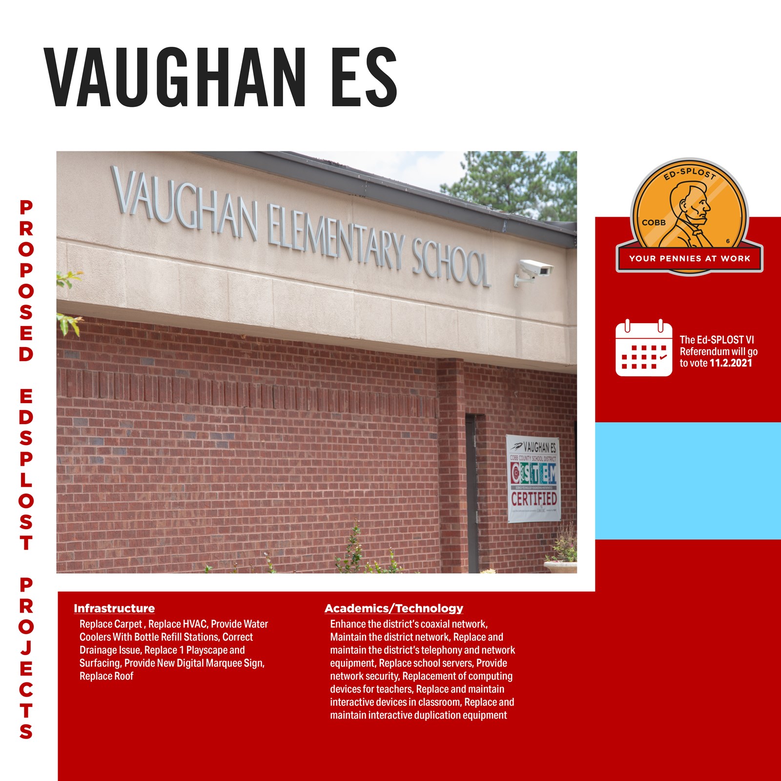 EdSPLOST Projects for Vaughan Elementary School