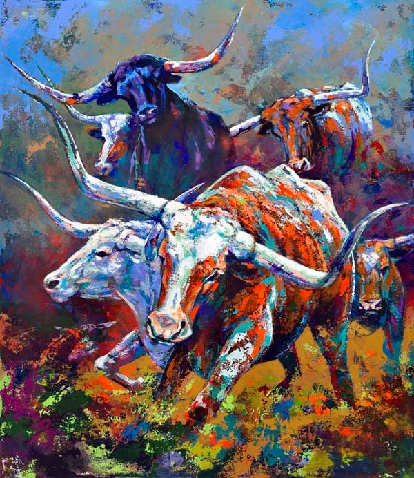 Longhorn Painting