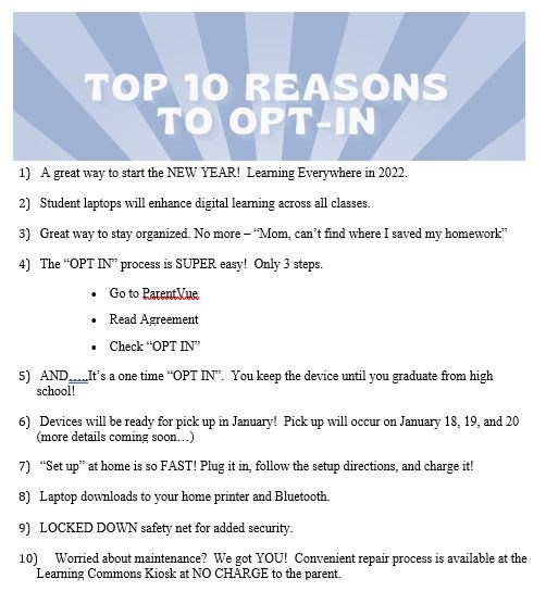 Top 10 Reasons to Opt-In