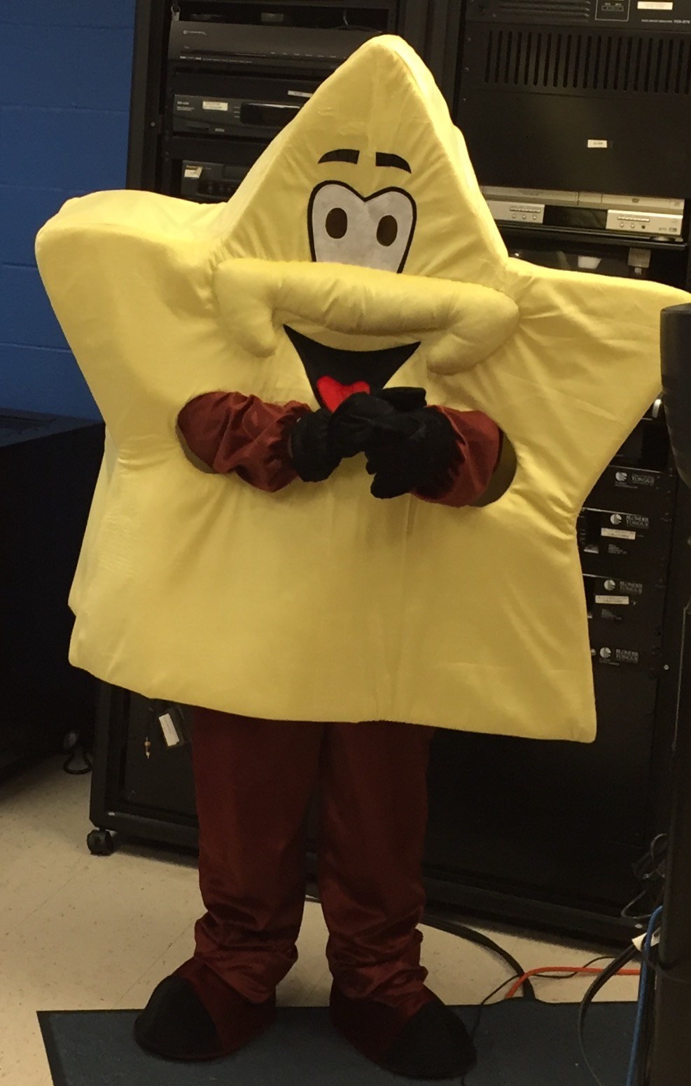 photo of Superstar mascotImage of the Sanders Superstar mascot in costume