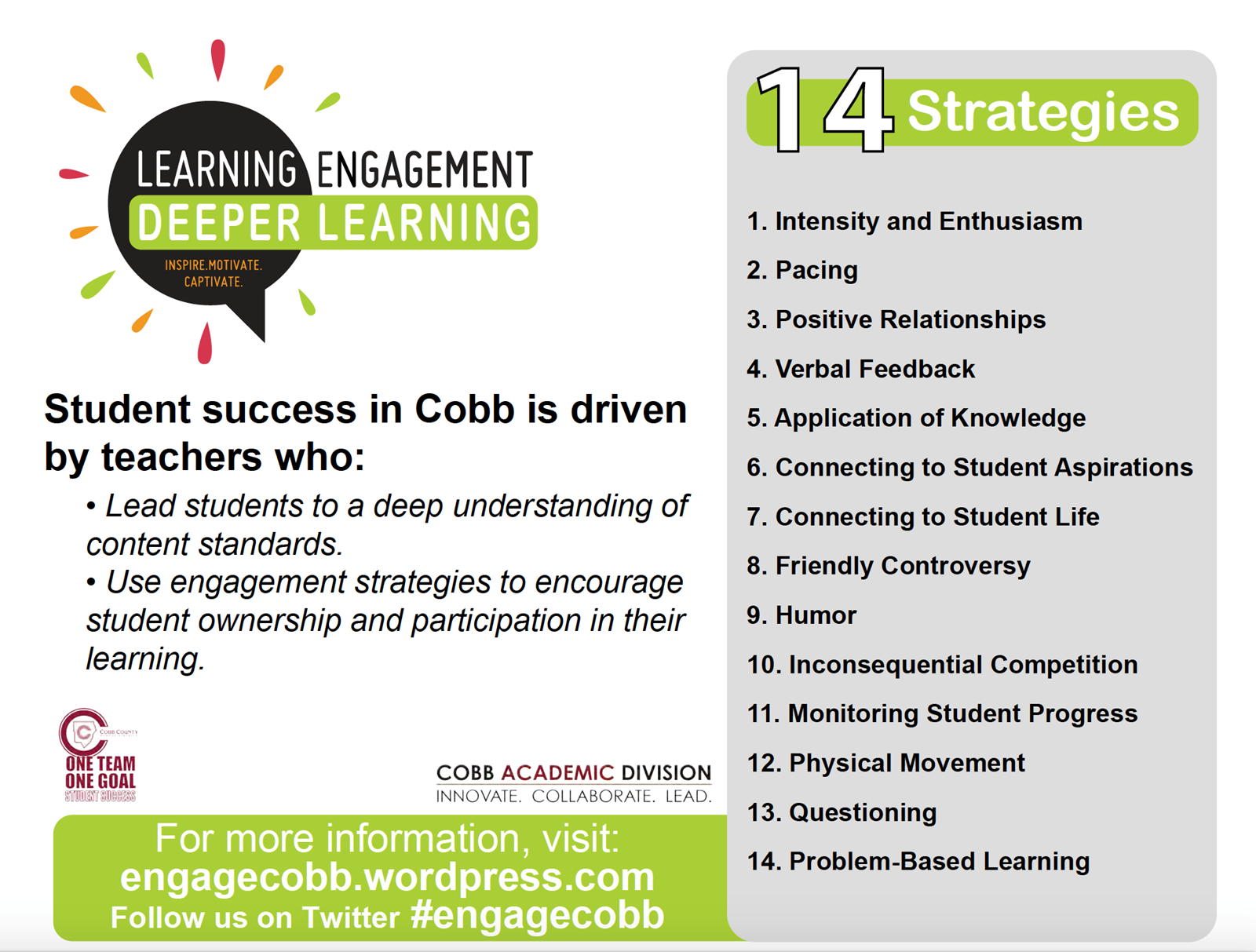 Engage Cobb 14 Strategies
