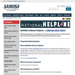 Samhsa’s National Hotline