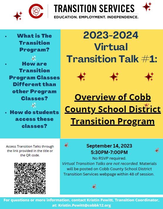 Virtual Transition Talk One: Overview of Transition Program