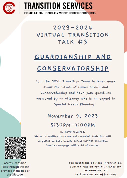 Virtual Transition Talk Three: Guardianship