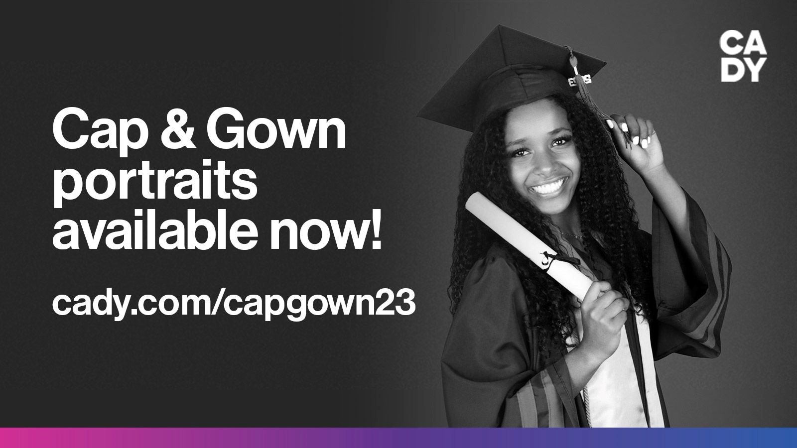 2023 Cap & Gown portraits are ready!