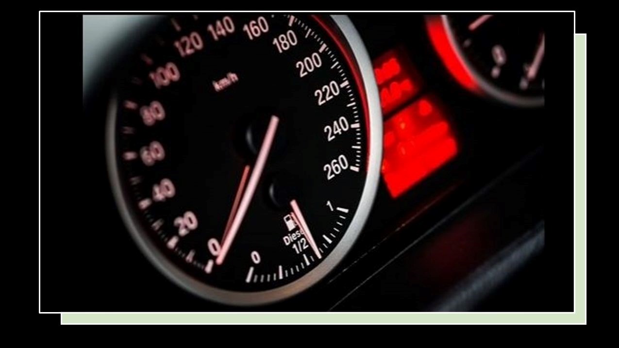 Alcohol Awareness Program car speedometer