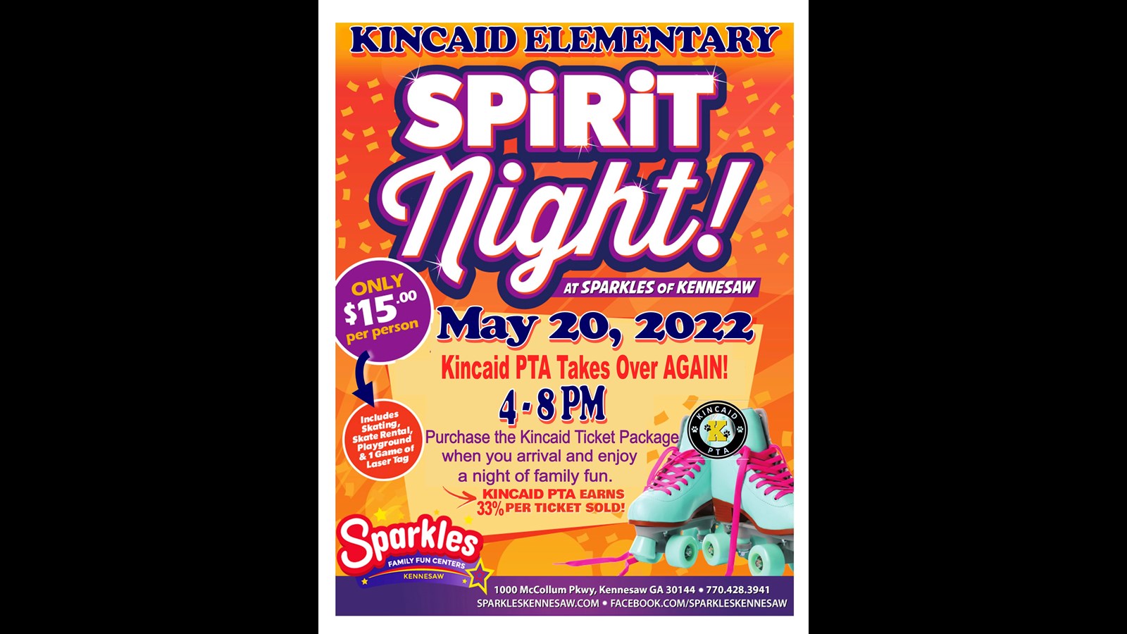 Sparkles Spirit Night!