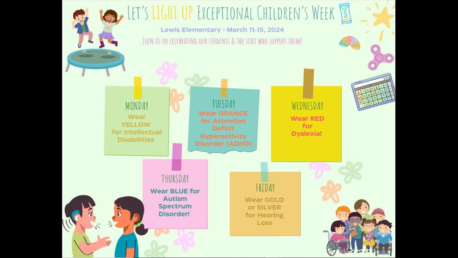 Exceptional Children's Week: Showing Support with Dress-up Days