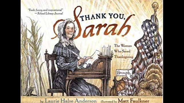 11/24: Thank you Sarah! The Woman Who Saved Thanksgiving