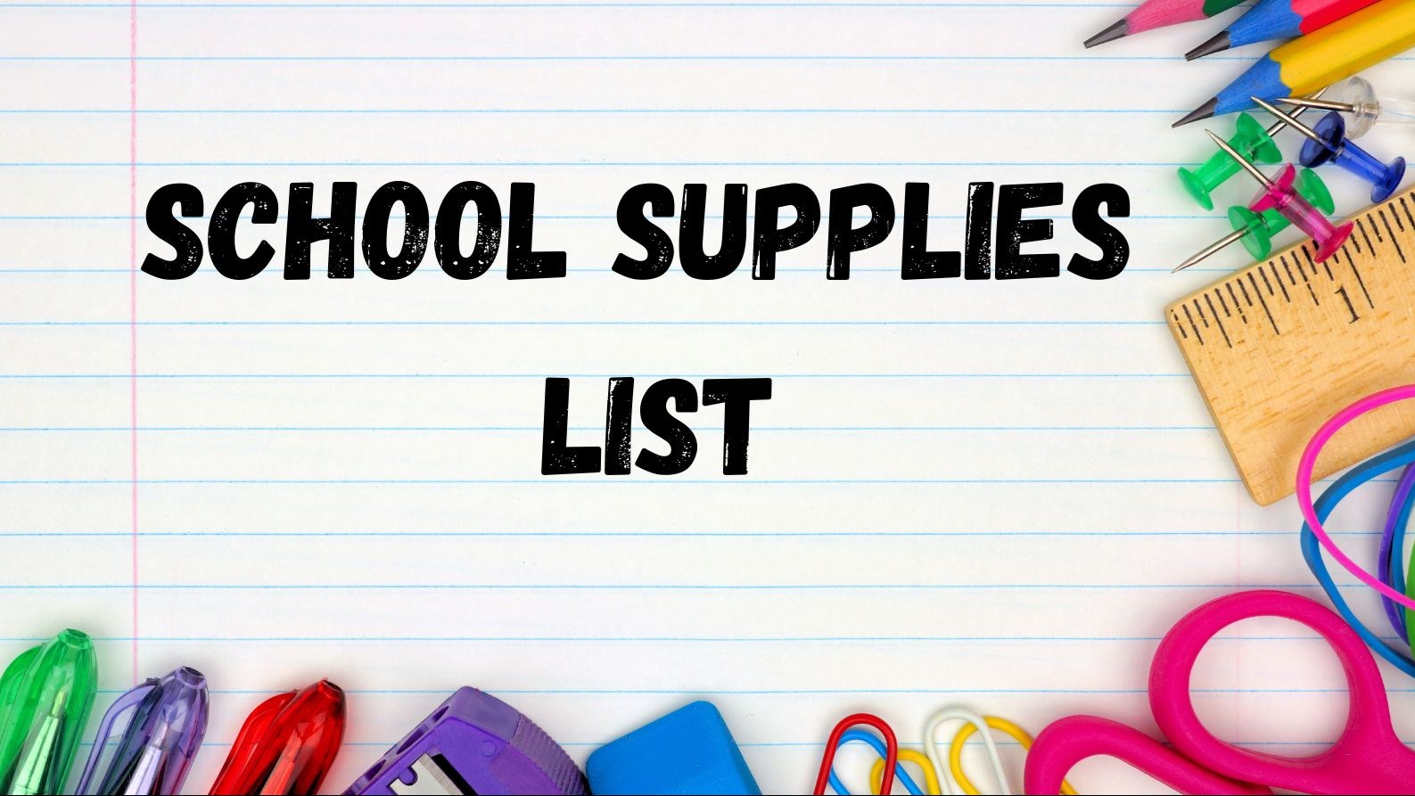 School Supply List / School Supply List