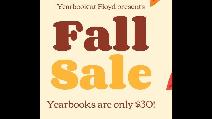 Fall yearbook sale