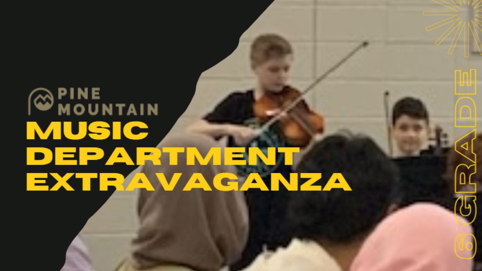 Student Playing Violin at Music Extravaganza