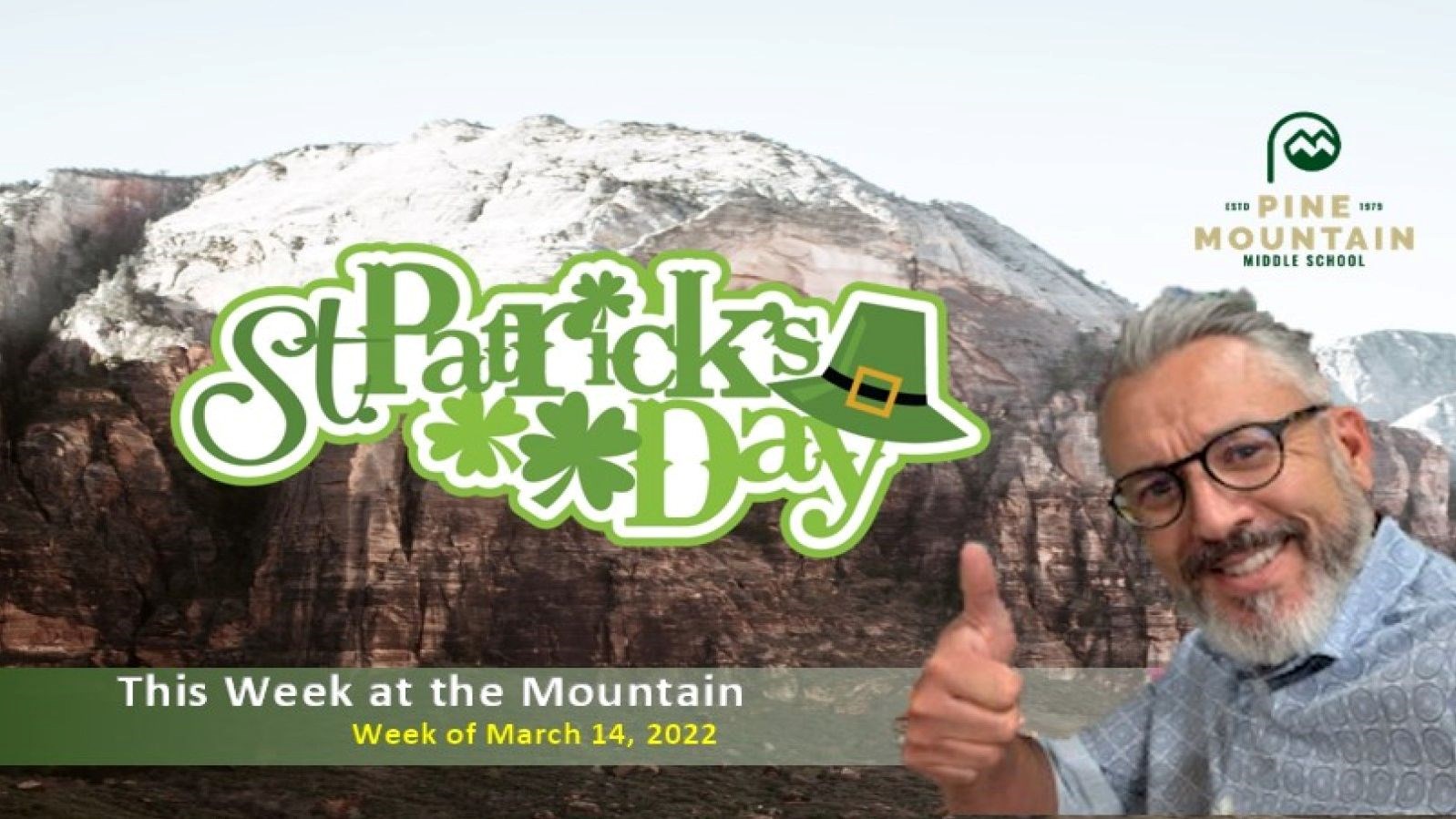 St. Patrick's Day Image with Principal