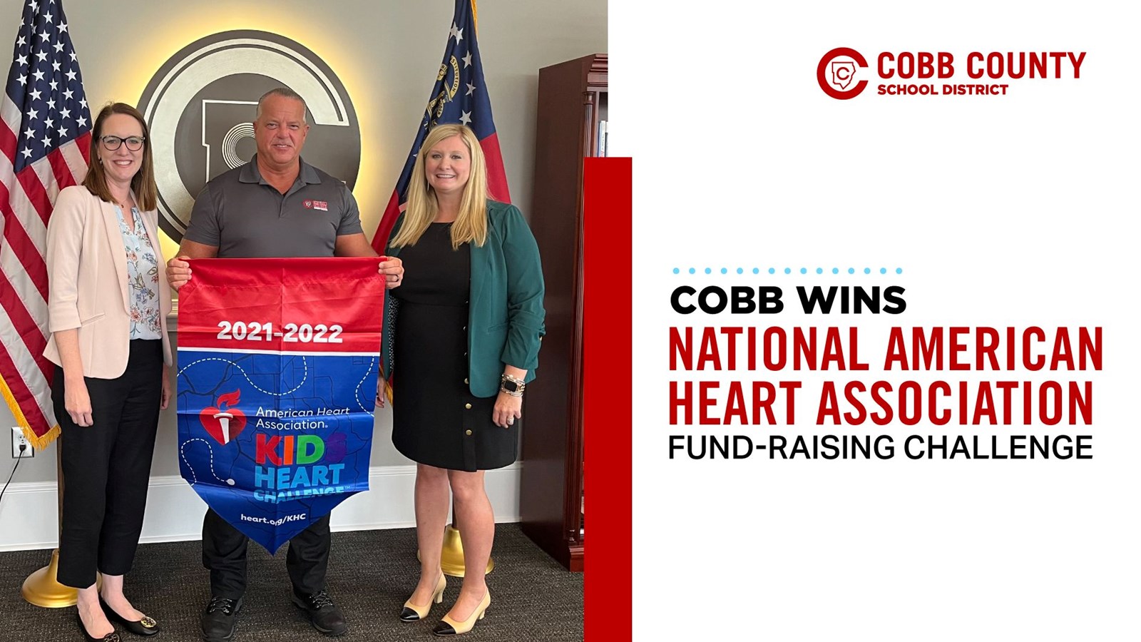 Cobb Wins National American Heart Association FundRaising Challenge