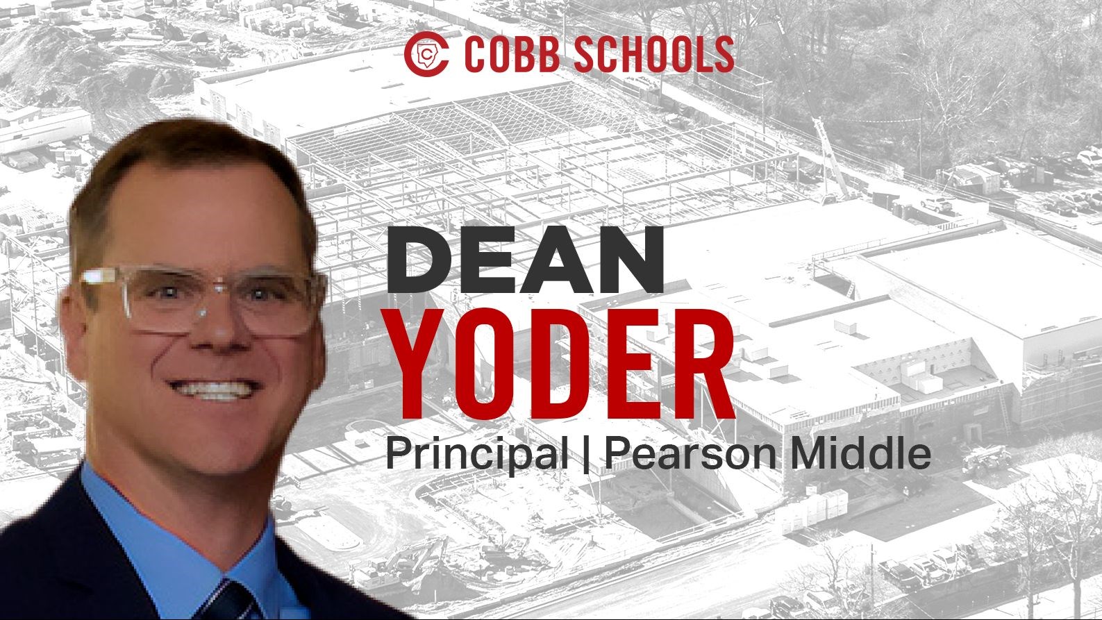 Pearson Middle School Principal Dean Yoder
