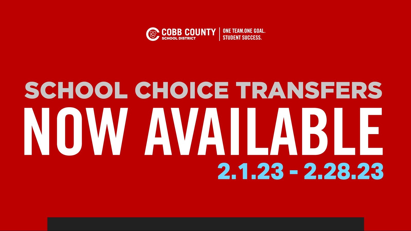 School Choice Transfer Opportunity Closes February 28
