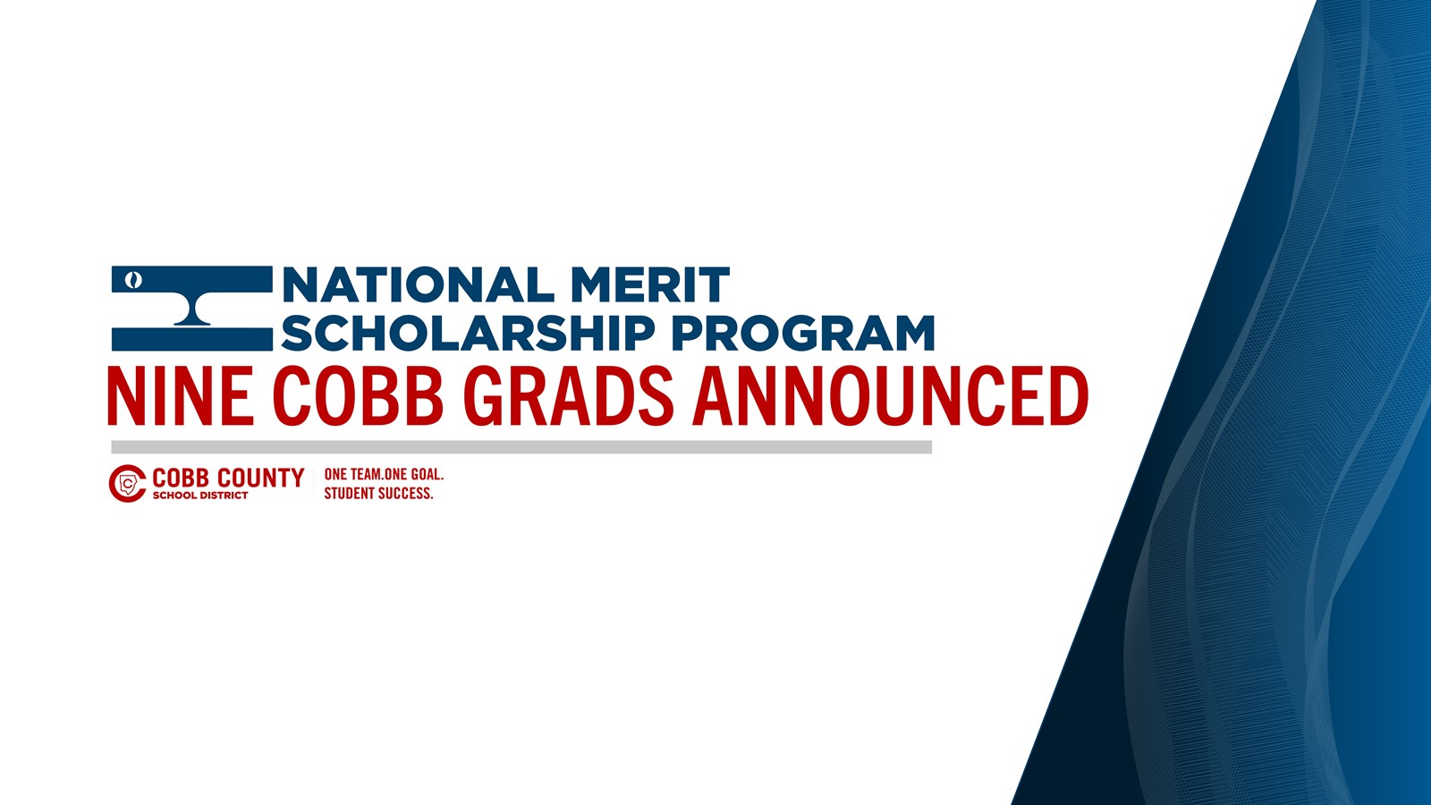 Nine Cobb Grads Receive University National Merit Scholarships