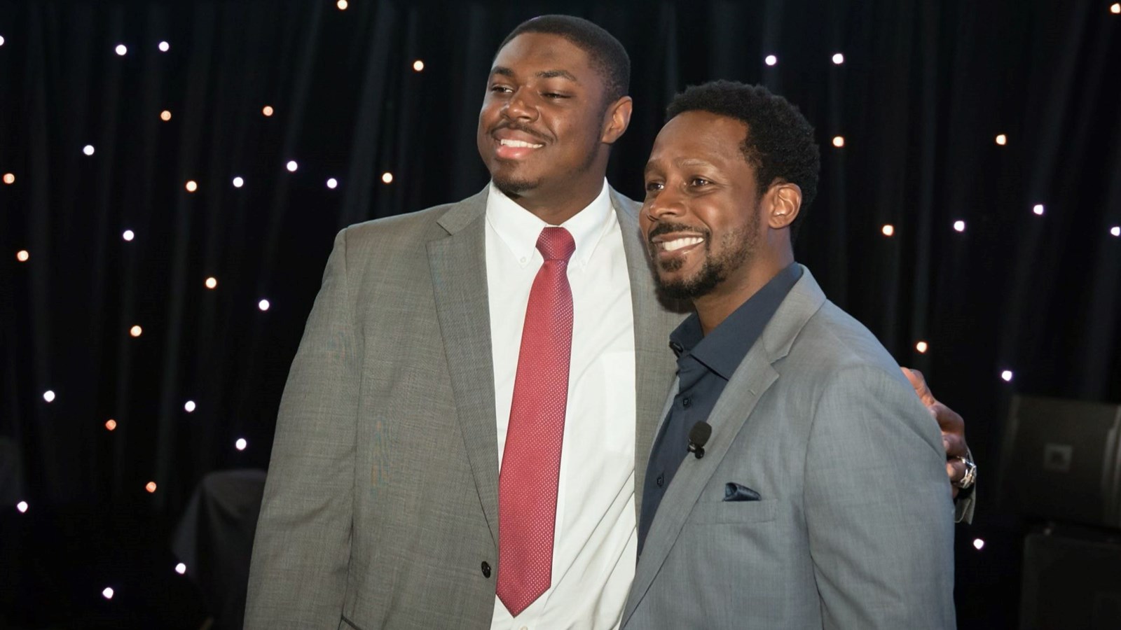 Tremayne with Desmond Howard